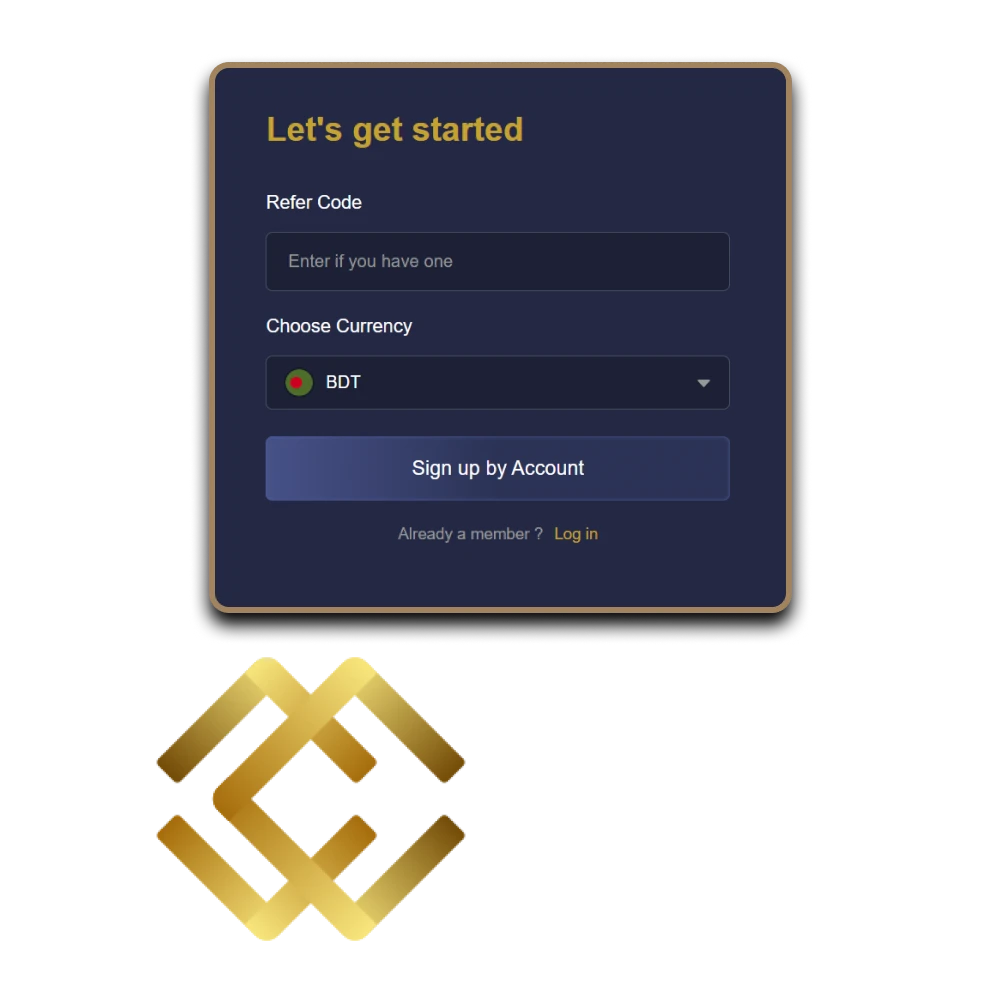 Create a personal account with MCW before you start betting.