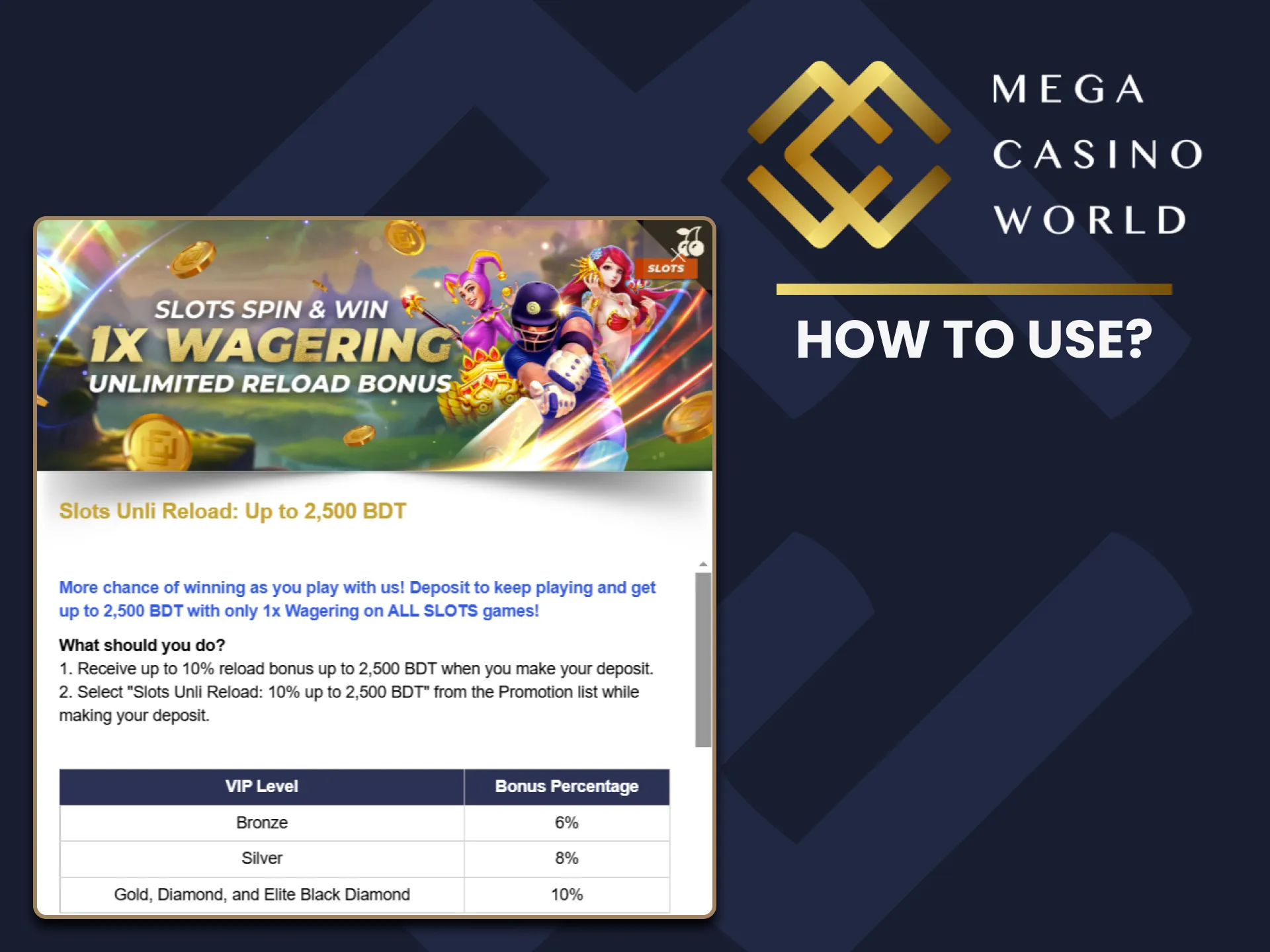 Learn how you can use the bonuses you receive from MCW.